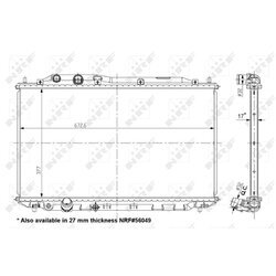 Chladič motora NRF 56050