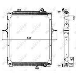 Chladič motora NRF 579563 - obr. 1