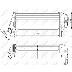 Chladič plniaceho vzduchu NRF 30255 - obr. 3