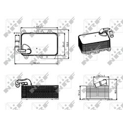 Chladič motorového oleja NRF 31272 - obr. 4