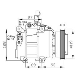 Kompresor klimatizácie NRF 32441G - obr. 4