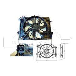 Ventilátor chladenia motora NRF 47285