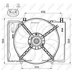 Ventilátor chladenia motora NRF 47473 - obr. 2