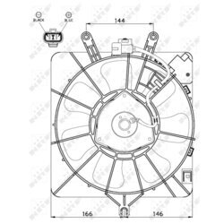 Ventilátor chladenia motora NRF 47512 - obr. 2