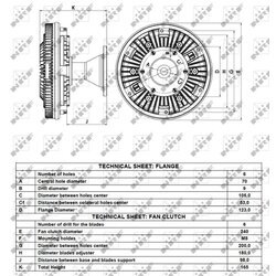 Spojka ventilátora chladenia NRF 49076 - obr. 4