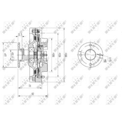 Spojka ventilátora chladenia NRF 49585 - obr. 4