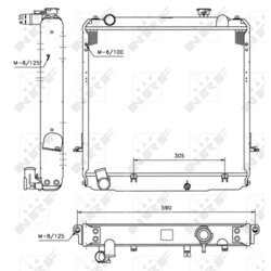 Chladič motora NRF 52185