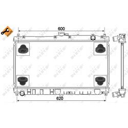 Chladič motora NRF 53317 - obr. 3