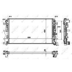 Chladič motora NRF 53833 - obr. 3