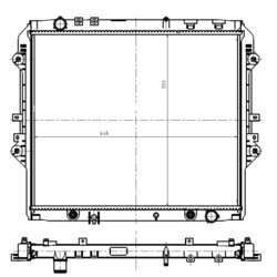 Chladič motora NRF 550032