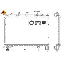 Chladič motora NRF 55426 - obr. 1