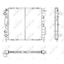 Chladič motora NRF 58934 - obr. 3