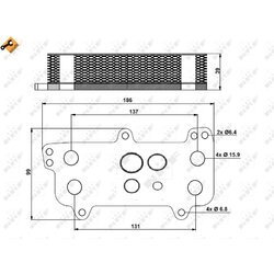 Chladič motorového oleja NRF 31171 - obr. 4