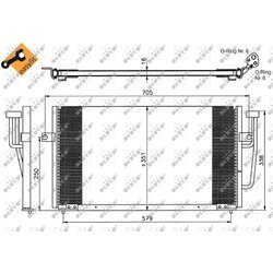 Kondenzátor klimatizácie NRF 35234