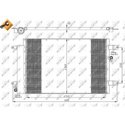 Kondenzátor klimatizácie NRF 35403 - obr. 2