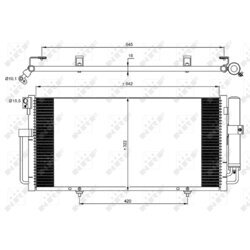Kondenzátor klimatizácie NRF 35875
