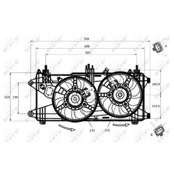 Ventilátor chladenia motora NRF 47231 - obr. 4