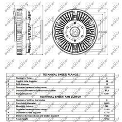 Spojka ventilátora chladenia NRF 49125 - obr. 4