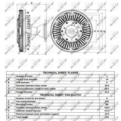 Spojka ventilátora chladenia NRF 49130 - obr. 4