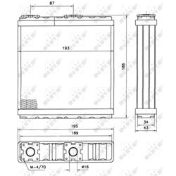 Výmenník tepla vnútorného kúrenia NRF 52098 - obr. 4