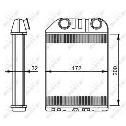 Výmenník tepla vnútorného kúrenia NRF 54287 - obr. 4