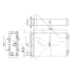 Výmenník tepla vnútorného kúrenia NRF 54321 - obr. 4