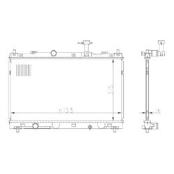 Chladič motora NRF 550031