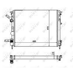 Chladič motora NRF 58217 - obr. 3