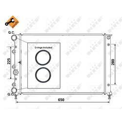 Chladič motora NRF 58305 - obr. 4