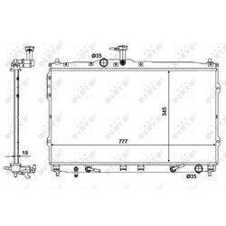 Chladič motora NRF 58421 - obr. 1