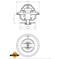 Termostat chladenia NRF 725186 - obr. 4