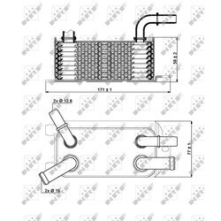 Chladič oleja automatickej prevodovky NRF 31293 - obr. 4