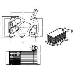 Chladič motorového oleja NRF 31839 - obr. 4