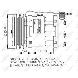 Kompresor klimatizácie NRF 32799G - obr. 4