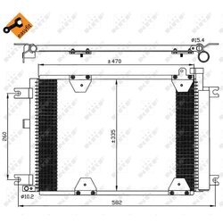Kondenzátor klimatizácie NRF 35580