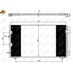 Kondenzátor klimatizácie NRF 35609