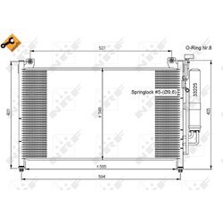 Kondenzátor klimatizácie NRF 35870