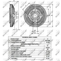 Spojka ventilátora chladenia NRF 49551 - obr. 3