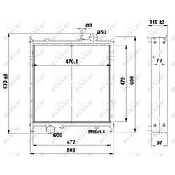 Chladič motora NRF 504366 - obr. 4