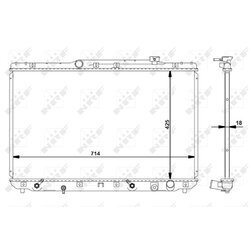 Chladič motora NRF 516721