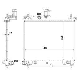 Chladič motora NRF 53029 - obr. 3