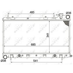 Chladič motora NRF 53095 - obr. 1