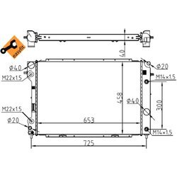 Chladič motora NRF 53104 - obr. 1