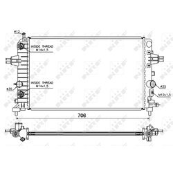 Chladič motora NRF 53144 - obr. 1