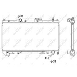 Chladič motora NRF 53267