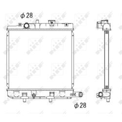 Chladič motora NRF 53291