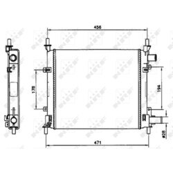 Chladič motora NRF 54601