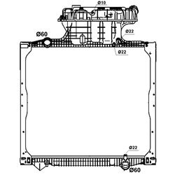 Chladič motora NRF 58279