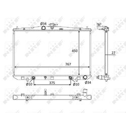 Chladič motora NRF 58611 - obr. 3