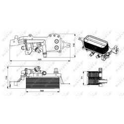 Chladič oleja automatickej prevodovky NRF 31749 - obr. 4